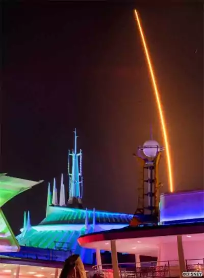 Los mejores lugares en Disney World para ver el lanzamiento de un cohete