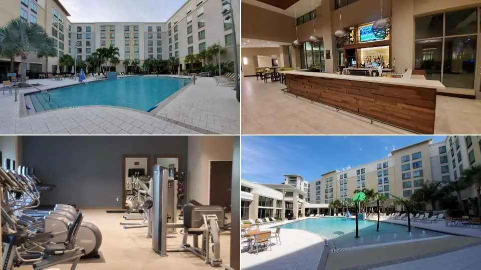 SpringHill Suites y TownePlace Suites Orlando Lake Buena Vista (recorrido por el hotel)