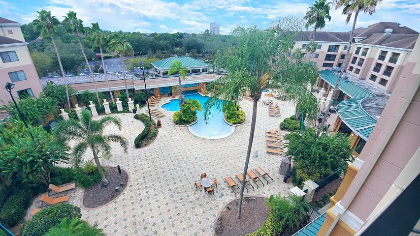 The Courtyard en Marriott Village: un hotel asequible cerca de Walt Disney World
