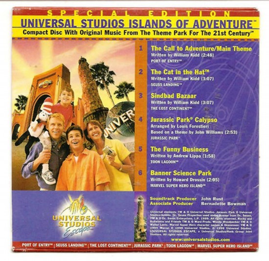 Escucha música de Universal's Islands of Adventure ahora mismo