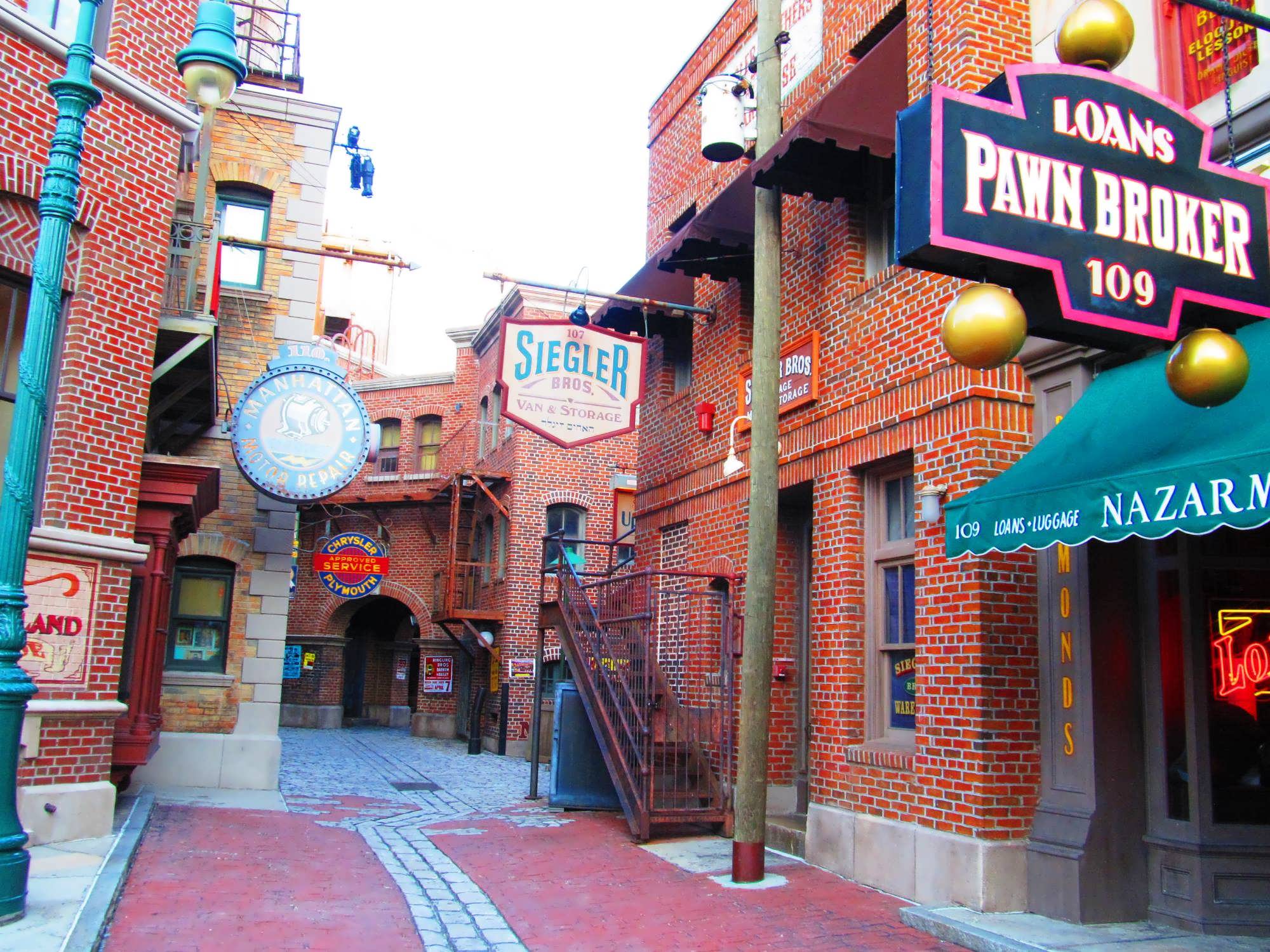 Historia del backlot de Nueva York en Universal Studios Florida