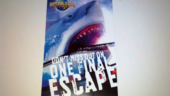 El área JAWS y Amity de Universal Studios Florida cerrará permanentemente el 2 de enero de 2012 (actualizado)
