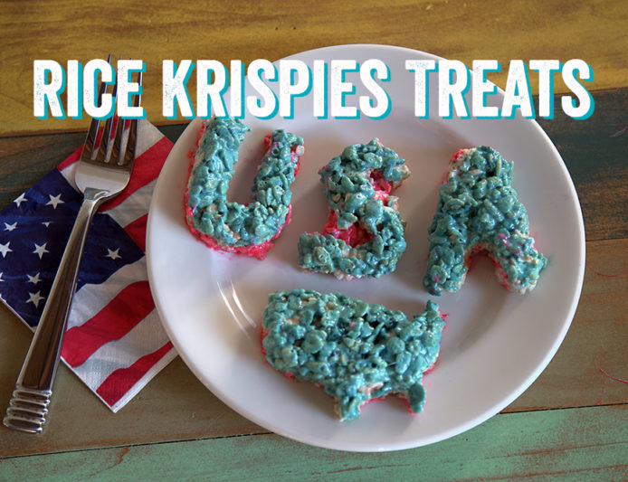 Hagamos delicias Rice Krispies del 4 de julio