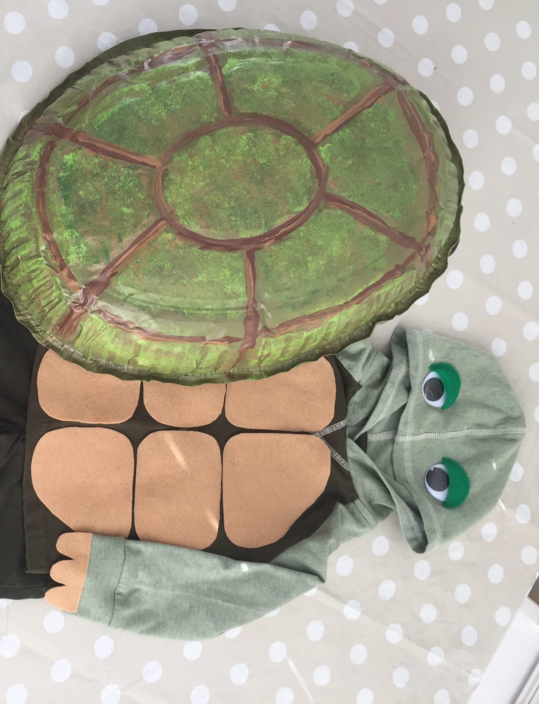 Disfraz infantil DIY de Halloween: La tortuga