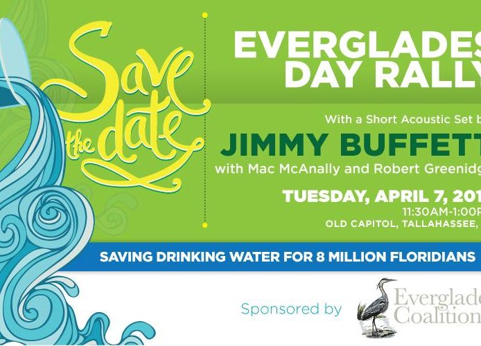 Jimmy actuará en el rally del Día de los Everglades el 7 de abril