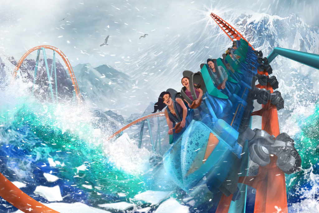 La nueva y emocionante montaña rusa de SeaWorld, Ice Breaker