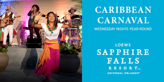 Nuevo evento de Carnaval del Caribe llega a Loews Sapphire Falls Resort