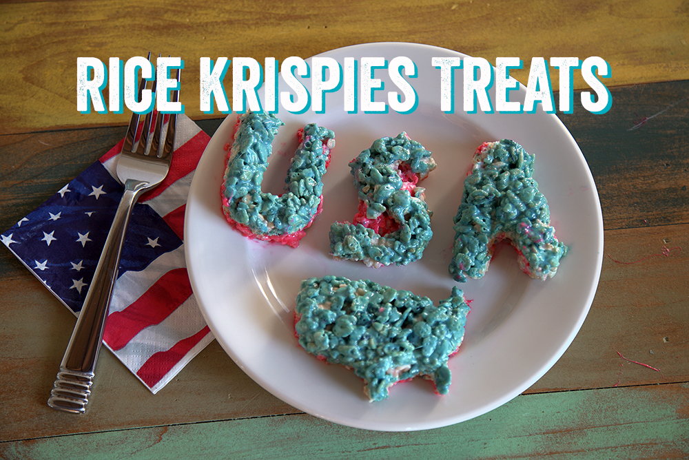 Hagamos delicias Rice Krispies del 4 de julio