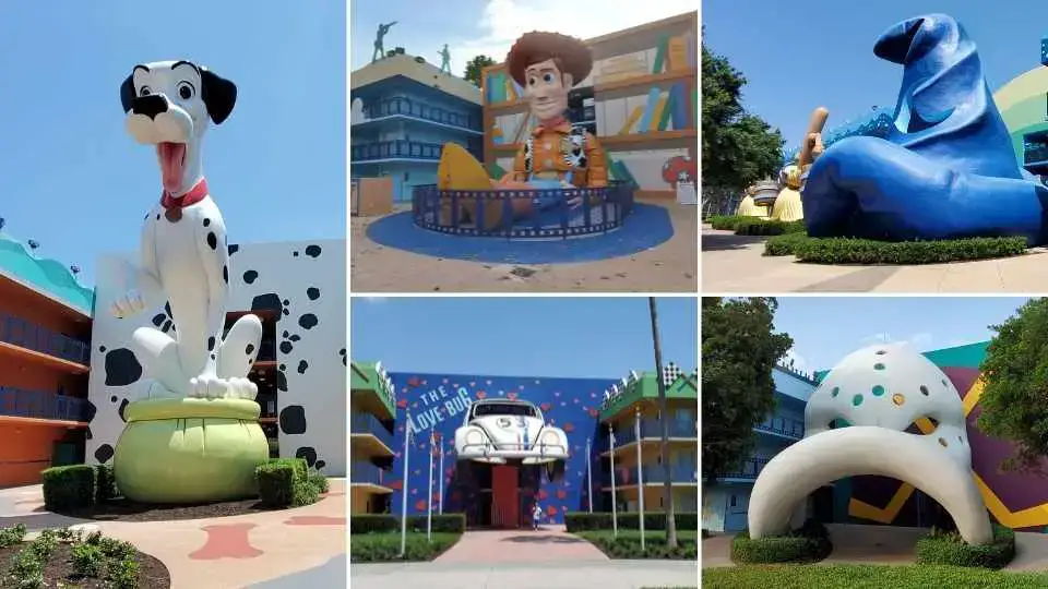 Disney’s All-Star Movies Resort en Walt Disney World (recorrido por el hotel)